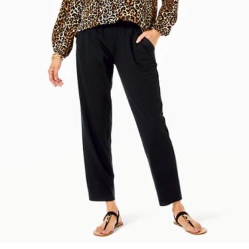 Lilly Pulitzer Malani Knit Black Pants size XS